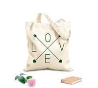 AILOONG Amour Mots Flèches Cœurs Romantique Cabane en toile écrue tissu épais de 340g/m² Utilise comme sac à outils