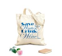 AILOONG Bar Restaurant Verre à eau Citation Accueil Cabane en toile écrue tissu épais de 340g/m² Utilise comme sac à outils