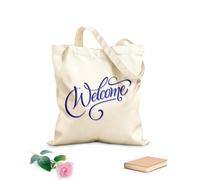 AILOONG Bienvenue chez vous ! Cabane en toile écrue tissu épais de 340g/m² Utilise comme sac à outils