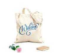 AILOONG Bienvenue chez vous ! Cabane en toile écrue tissu épais de 340g/m² Utilise comme sac à outils