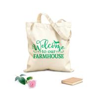 AILOONG Bienvenue dans notre ferme ! Cabane en toile écrue tissu épais de 340g/m² Utilise comme sac à outils