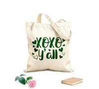 AILOONG Bisous à vous tous qui avez du cœur Sac en toile à fond renforcé tissu épais de 340g/m² Utilise comme sac cadeau