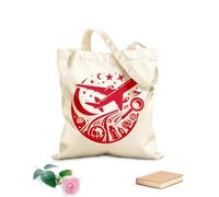 AILOONG Cabane à bandoulière en sangle Faites le tour du monde à bord d'un avion qui plane dans le ciel nocturne. tissu épais de 340g/m² Sac à dessin