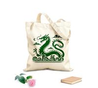 AILOONG Cabane à bandoulière en sangle icône de dragon chinois avec un tissu épais de 340g/m² Sac à dessin