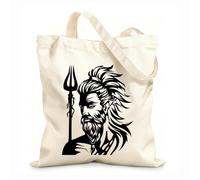 AILOONG Cabane à bandoulière en sangle image du dieu grec Arès tissu épais de 12 oz Sac à dessin 35x40cm Grand