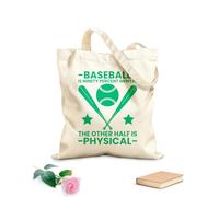 AILOONG Cabane à bandoulière en sangle Le baseball est à 90% mental, l'autre moitié est physique. tissu épais de 340g/m² Sac à dessin
