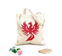 AILOONG Cabane à bandoulière en sangle silhouette de phénix audacieuse tissu épais de 340g/m² Sac à dessin