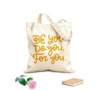 AILOONG Cabane à bandoulière en sangle Sois toi-même, fais ce que tu veux tissu épais de 340g/m² Sac à dessin