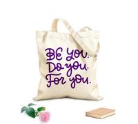 AILOONG Cabane à bandoulière en sangle Sois toi-même, fais ce que tu veux tissu épais de 340g/m² Sac à dessin