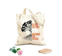 AILOONG Cabane à bandoulière en sangle tissu épais de 12 oz L'histoire qui inspire l'avenir Sac à dessin 31x36cm Moyen