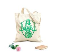 AILOONG Cabane à bandoulière en sangle tissu épais de 340g/m² emblème d'équilibre et de justice, façade de la dame la plus juste, conception de la dame de la justice Sac à dessin