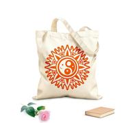 AILOONG Cabane à bandoulière en sangle une icône de style solide représentant le symbole de l'harmonie tissu épais de 340g/m² Sac à dessin