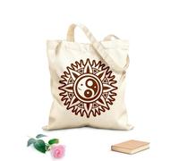 AILOONG Cabane à bandoulière en sangle une icône de style solide représentant le symbole de l'harmonie tissu épais de 340g/m² Sac à dessin