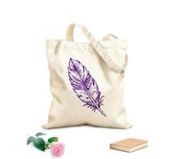 AILOONG Cabane à bandoulière en sangle une icône de style vintage d'une plume tissu épais de 340g/m² Sac à dessin