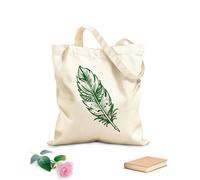 AILOONG Cabane à bandoulière en sangle une icône de style vintage d'une plume tissu épais de 340g/m² Sac à dessin