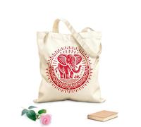 AILOONG Cabane à bandoulière en sangle une puissante représentation stylisée d'un éléphant dans une scène historique ou cérémonielle tissu épais de 340g/m² Sac à dessin