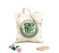 AILOONG Cabane à bandoulière en sangle une puissante représentation stylisée d'un éléphant dans une scène historique ou cérémonielle tissu épais de 340g/m² Sac à dessin