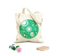 AILOONG Cabane à poignée plate Motif circulaire de mandala céleste tissu épais de 340g/m² Remplace le cartable