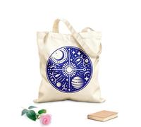 AILOONG Cabane à poignée plate Motif circulaire de mandala céleste tissu épais de 340g/m² Remplace le cartable