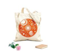 AILOONG Cabane à poignée plate Motif circulaire de mandala céleste tissu épais de 340g/m² Remplace le cartable