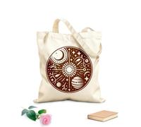 AILOONG Cabane à poignée plate Motif circulaire de mandala céleste tissu épais de 340g/m² Remplace le cartable