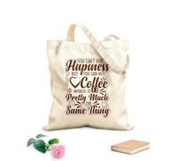 AILOONG Cabane à poignée plate On ne peut pas acheter le bonheur, mais on peut acheter du café, ce qui revient au même. tissu épais de 340g/m² Remplace le cartable