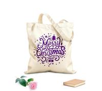 AILOONG Cabane à poignée plate typographie de Noël, mariage, typographie de Noël, design de t-shirt imprimé, joie de Noël, Jésus tissu épais de 340g/m² Remplace le cartable