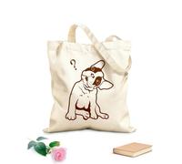 AILOONG Cabane en toile Bouledogue français, chiot mignon, animal de compagnie, point d'interrogation tissu épais de 340g/m² Remplace le cartable