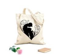 AILOONG Cabane en toile écrue Amour Romance Couple Cœur tissu épais de 12 oz Utilise comme sac à outils 31x36cm Moyen