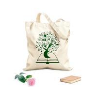 AILOONG Cabane en toile écrue Arbre des sciences, symbole de l'école e mathématiques tissu épais de 340g/m² Utilise comme sac à outils