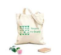 AILOONG Cabane en toile écrue Citation sur la barbe Salon de coiffure tissu épais de 340g/m² Utilise comme sac à outils