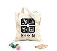 AILOONG Cabane en toile écrue École d'enseignement STEM, salle de e sciences tissu épais de 12 oz Utilise comme sac à outils 25x30cm Petit