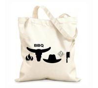 AILOONG Cabane en toile écrue Personnages American Barbecue Diner Restaurant Café tissu épais de 12 oz Utilise comme sac à outils 25x30cm Petit