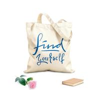 AILOONG Cabane en toile écrue Phrase de motivation pour se retrouver tissu épais de 340g/m² Utilise comme sac à outils