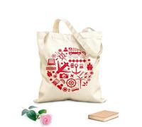 AILOONG Cabane en toile écrue Voyages, vacances d'été, tourisme tissu épais de 340g/m² Utilise comme sac à outils