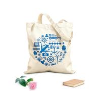 AILOONG Cabane en toile écrue Voyages, vacances d'été, tourisme tissu épais de 340g/m² Utilise comme sac à outils