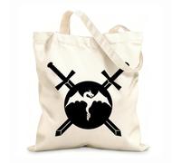 AILOONG Cabane en toile Épées Dragon Bouclier Guerrier Chevalier Garçon tissu épais de 12 oz Remplace le cartable 25x30cm Petit