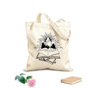 AILOONG Cabane en toile Librairie ouverte, histoires de lecture, rat de bibliothèque tissu épais de 12 oz Remplace le cartable 31x36cm Moyen