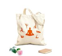 AILOONG Cabane en toile Postures de yoga Méditation Bouddhisme Hindouisme tissu épais de 340g/m² Remplace le cartable