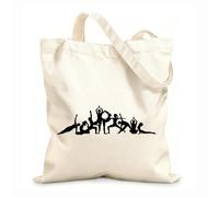 AILOONG Cabane en toile Postures de yoga pour filles, méditation, asana zen, relaxation tissu épais de 12 oz Remplace le cartable 31x36cm Moyen