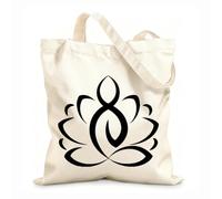 AILOONG Cabane en toile Yoga du lotus, méditation, bouddhisme, vivre tissu épais de 12 oz Remplace le cartable 25x30cm Petit