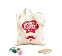 AILOONG Cabane réutilisable Bon Appétit Chef Cuisinier tissu épais de 340g/m² Slogan personnalisable