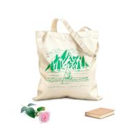 AILOONG Cabane réutilisable Canoë-kayak, faune, paysages naturels de montagnes et de rivières tissu épais de 340g/m² Slogan personnalisable