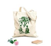 AILOONG Cabane réutilisable charme de la cérémonie du thé des geishas, tradition japonaise, cerisier en fleurs tissu épais de 340g/m² Slogan personnalisable