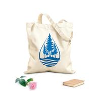 AILOONG Cabane réutilisable Environnement naturel de pins de rivière purs et de gouttes d'eau. tissu épais de 340g/m² Slogan personnalisable