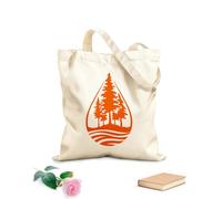 AILOONG Cabane réutilisable Environnement naturel de pins de rivière purs et de gouttes d'eau. tissu épais de 340g/m² Slogan personnalisable