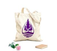 AILOONG Cabane réutilisable Environnement naturel de pins de rivière purs et de gouttes d'eau. tissu épais de 340g/m² Slogan personnalisable