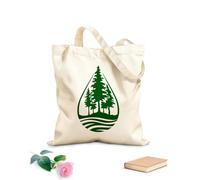 AILOONG Cabane réutilisable Environnement naturel de pins de rivière purs et de gouttes d'eau. tissu épais de 340g/m² Slogan personnalisable