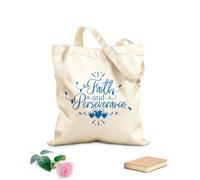 AILOONG Cabane réutilisable Lettrage « Foi et persévérance » pour la chambre d'un homme tissu épais de 340g/m² Slogan personnalisable