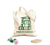 AILOONG Cabane réutilisable livres escalier des sciences éducation étudier tissu épais de 340g/m² Slogan personnalisable